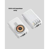 LCD Göstergeli Manyetik Powerbank Type C USB Girişli - Lisinya - 001-Renkli
