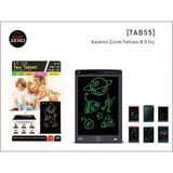 LCD Grafik Tablet Çocuk Çizim Tahtası 8.5 Inch ( 22 cm ) Djital Karalama Tableti Yüksek Kalite - Siyah