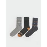 Lcw Accessorıes Desenli Erkek Soket Çorap 3'lü - Mix - 42