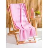 Lcw Accessorıes Pembe Desenli Kadın Plaj Havlusu 70X150 Cm