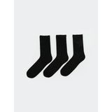 Lcw Accessorıes Rahat Lastikli Dikişsiz Bambu Erkek Çorap 3'lü (W5) - 42 - Black