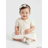 Lcw Baby Bej Bebe Yaka Çiçek Desenli Kız Bebek Elbise
