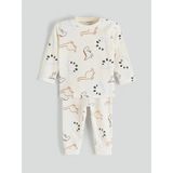 Lcw Baby Bej Bisiklet Yaka Erkek Bebek Pijama Takımı - 12 - 18 Ay