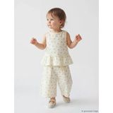 Lcw Baby Bej Çiçekli Kız Bebek Bluz Ve Pantolon