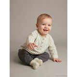 Lcw Baby Bej Çizgili Erkek Bebek Gömlek Ve Pantolon