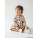 Lcw Baby Ekru Bebe Yaka Çiçek Desenli Kız Bebek Elbise