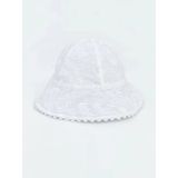 Lcw Baby Ekru Çiçek Nakışlı Kız Bebek Bucket Şapka