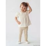 Lcw Baby Ekru Kız Bebek Fırfırlı Tişört Ve Tayt