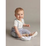 Lcw Baby Ekru Polo Yaka Erkek Bebek Tişört Ve Askılı Pantolon 2'Li