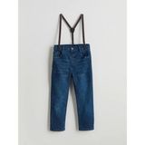 Lcw Baby Indigo Askılı Erkek Bebek Jean Pantolon
