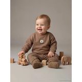 Lcw Baby Kahverengi Ayıcık Nakışlı Erkek Bebek Sweatshirt Ve Eşofman Altı