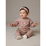 Lcw Baby Kahverengi Bisiklet Yaka Kız Bebek Sweatshirt Ve Tayt