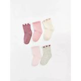 Lcw Baby Pembe Basic Kız Bebek Soket Çorap 5'Li