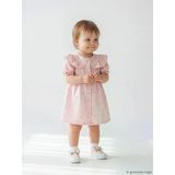 Lcw Baby Pembe Bebe Yaka Çiçekli Kız Bebek Elbise