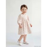 Lcw Baby Pembe Çiçekli Fırfırlı Kız Bebek Elbise