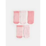 Lcw Baby Pembe Desenli Kız Bebek Soket Çorap 5'li