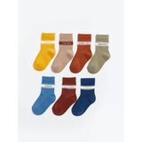 Lcw Baby Sarı Baskılı Erkek Bebek Soket Çorap 7'Li
