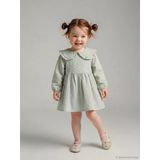 Lcw Baby Yeşil Bebe Yaka Kız Bebek Elbise