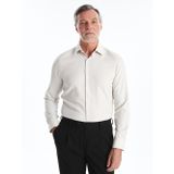 Lcw Busıness Bej Slim Fit Uzun Kollu Armürlü Erkek Dokulu Gömlek