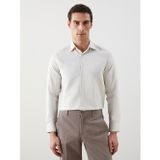 Lcw Busıness Bej Slim Fit Uzun Kollu Oxford Erkek Gömlek