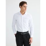 Lcw Busıness Beyaz Regular Fit Armürlü Erkek Basic Gömlek - XL
