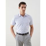 Lcw Busıness Beyaz Regular Fit Çizgili Erkek Gömlek
