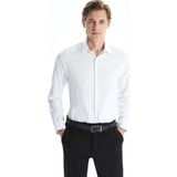 Lcw Busıness Beyaz Slim Fit Armürlü Erkek Basic Gömlek - XL