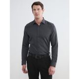 Lcw Busıness Gri Slim Fit Desenli Armürlü Erkek Gömlek