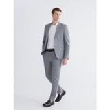Lcw Busıness Gri Slim Fit Ekose Erkek Takım Elbise Pantolon