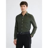 Lcw Busıness Haki Slim Fit Armürlü Erkek Gömlek - XL