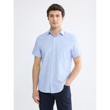 Lcw Busıness Mavi Regular Fit Ekose Erkek Gömlek - XL