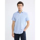 Lcw Busıness Mavi Regular Fit Ekose Erkek Gömlek