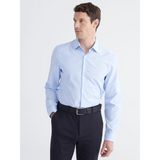 Lcw Busıness Mavi Slim Fit Çizgili Erkek Gömlek - XL