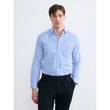 Lcw Busıness Mavi Slim Fit Ekose Erkek Gömlek