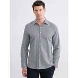 Lcw Busıness Siyah Slim Fit Ekose Erkek Gömlek