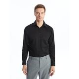 Lcw Busıness Siyah Slim Fit Uzun Kollu Erkek Gömlek