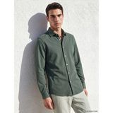 Lcw Busıness Yeşil Slim Fit Armürlü Erkek Gömlek - XL