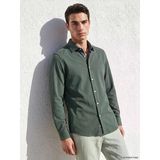 Lcw Busıness Yeşil Slim Fit Armürlü Erkek Gömlek