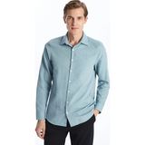 Lcw Busıness Yeşil Slim Fit Uzun Kollu Oxford Erkek Gömlek - XS