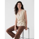 Lcw Comfort Bej Kruvaze Yaka Bluz