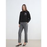 Lcw Comfort Gri Beli Lastikli Desenli Kadın Pileli Pantolon