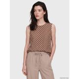 Lcw Comfort Kahverengi Bisiklet Yaka Puantiyeli Bluz