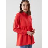 Lcw Comfort Kırmızı Regular Fit Kadın Gömlek Tunik
