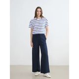 Lcw Comfort Lacivert Beli Lastikli Geniş Paça Kadın Pantolon