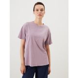 Lcw Comfort Lila Bisiklet Yaka Taşlı Kadın Bluz