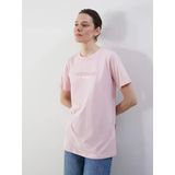 Lcw Comfort Pembe Baskılı %100 Pamuklu Kadın Tişört