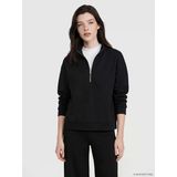 Lcw Comfort Siyah Dik Yaka Soft Touch Kadın Sweatshirt