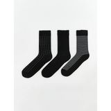 Lcw Desenli Erkek Soket Çorap 3'lü (W5) - 43 - 45 - Black