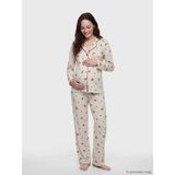 Lcw Dream Bej Ayı Teddy Desenli Hamile Pijama Takım