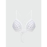 LCW DREAM Ekru Parlak Taşlı Kadın Bikini Üst